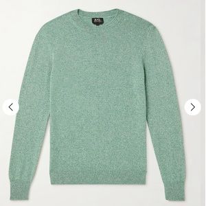 A.P.C. Benoit Wool and Cotton Blend Sweater Size‎ Small
